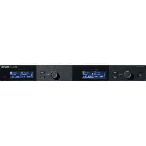 Shure SLXD4Q+ Quad-Channel Digital Wireless Receiver (G57: 460 to 608 MHz)